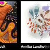 Tina Weidelt & Annika Lundholm-Moberg – ”Färglek – nål möter pensel”